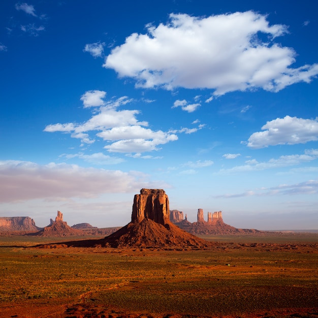 Vue matinale de Monument Valley Mittens, Utah