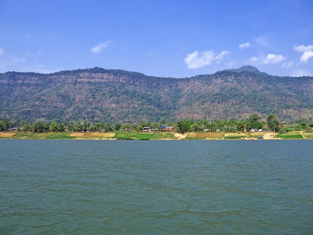 La vue sur le Mékong au Laos