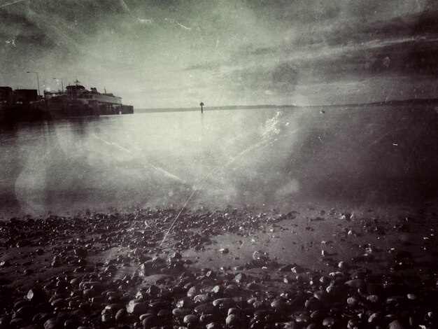 Photo vue de la mer contre le ciel