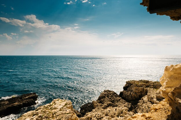 Vue sur la mer depuis la batterie de Sébastopol