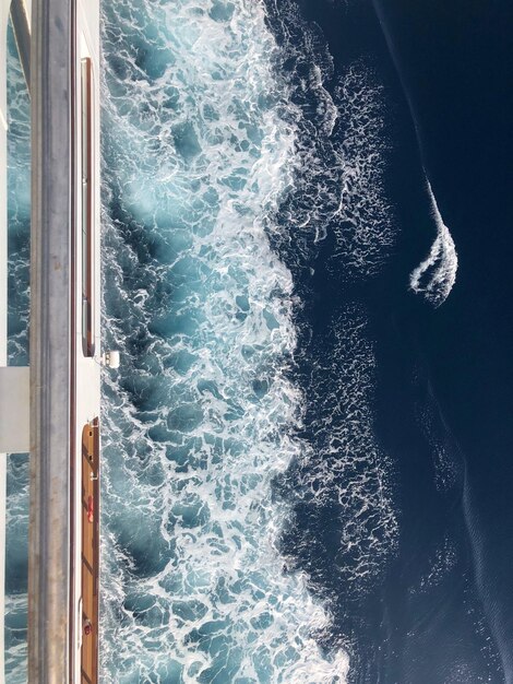 Photo vue de la mer depuis la croisière