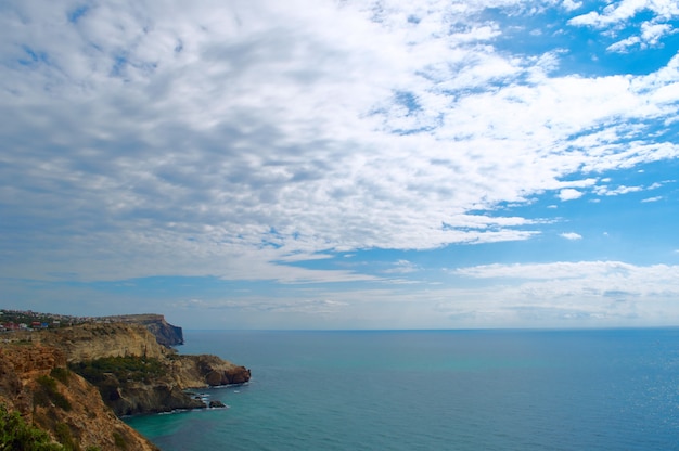 Vue de la mer du Cap-Fiolent, Ukraine Crimée