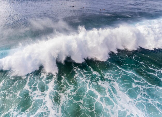 Photo vue de la mer sous un angle élevé