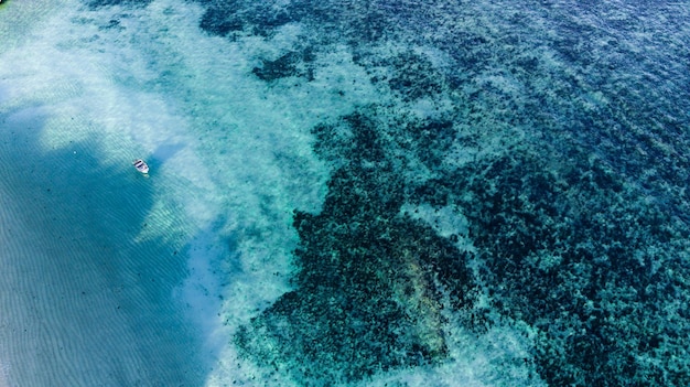 Photo vue de la mer sous un angle élevé