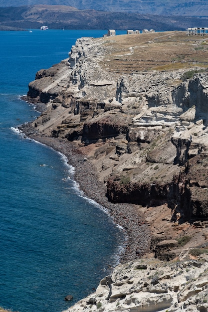 Vue de la Mesa Pagadai Santorini, Grèce.