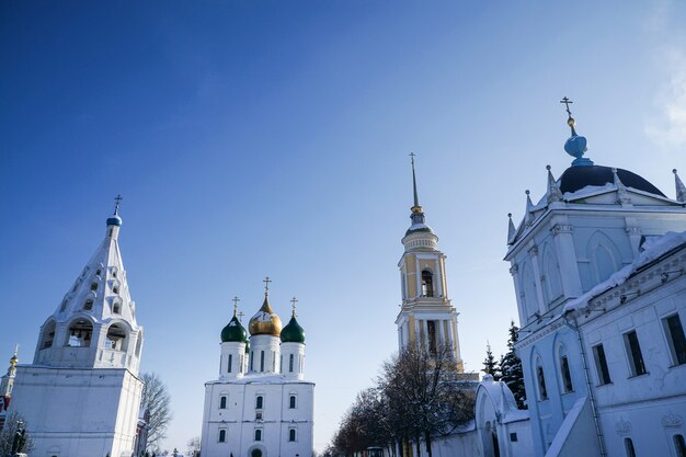 La vue sur le monastère de la Sainte Dormition dans la région de Kolomna Moscou Russie