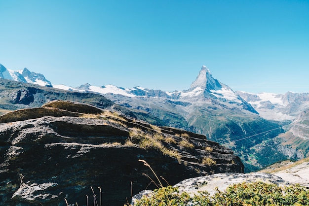 vue sur le mont Cervin à Zermatt, en Suisse.