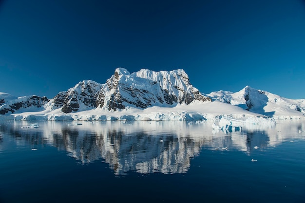 Vue Sur La Montagne En Antarctique