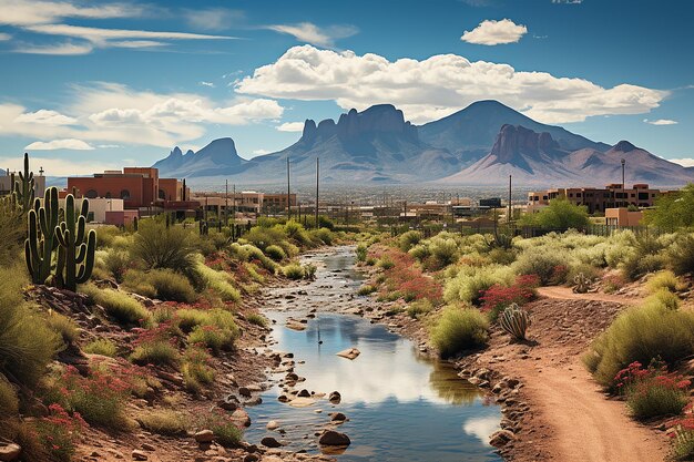 Vue de la montagne célèbre de Scottsdale