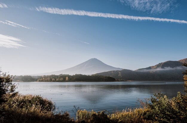 Vue sur la montagne Fuji.