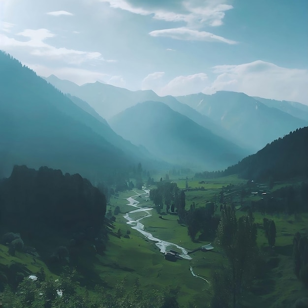 Vue de la montagne par Ai