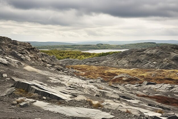 Photo vue de la montagne de paris par une journée nuageuse anglesey pays de galles