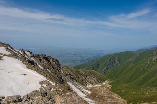 Photo vue de la montagne