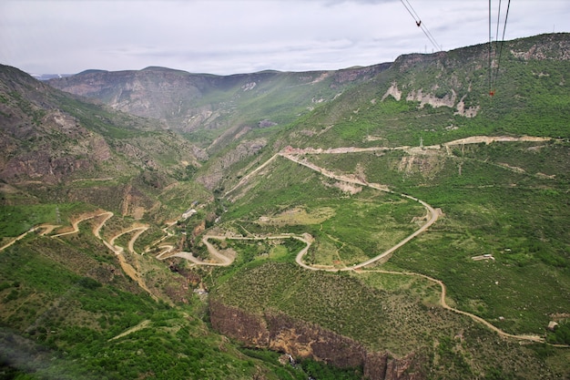 La vue sur les montagnes du Caucase, Arménie