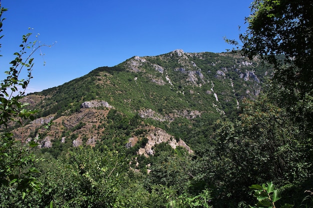 Photo la vue sur les montagnes rhodopi en bulgarie