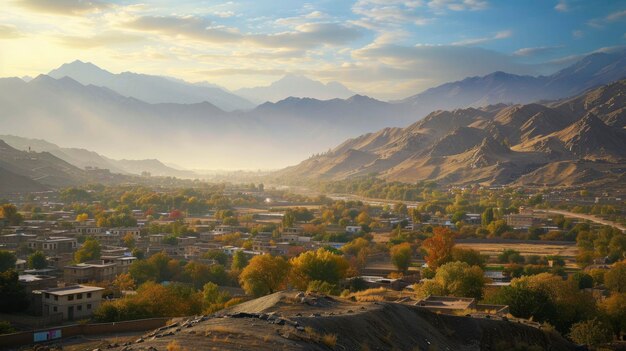 Photo vue naturelle de l'afghanistan