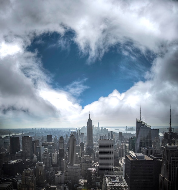 Vue de New York depuis l'Hudson