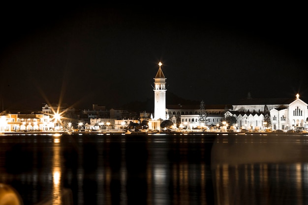 Vue nocturne de Zakynthos