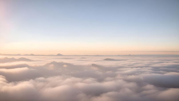 Une vue des nuages d'en haut