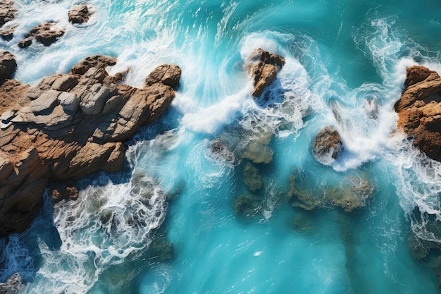 vue sur l'océan Le vaste océan bleu