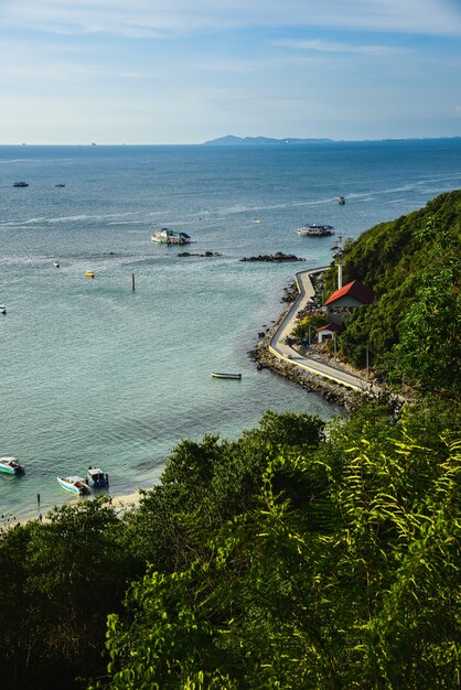 Vue d&#39;oiseau de la plage