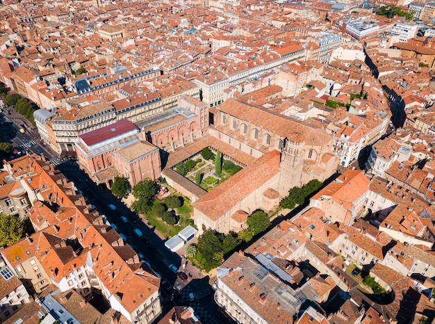 Vue panoramique aérienne de Toulouse France