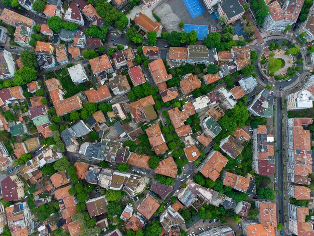 Vue panoramique aérienne de Varna Bulgarie