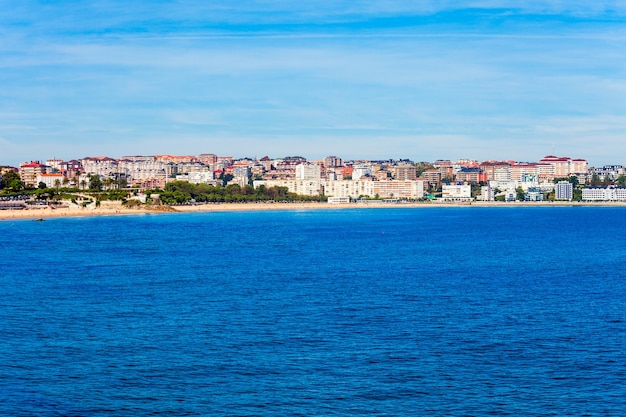 Vue panoramique aérienne de la ville de Santander. Santander est la capitale de la région de Cantabrie en Espagne