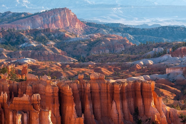 Vue panoramique de Bryce Canyon dans le sud de l'Utah USA