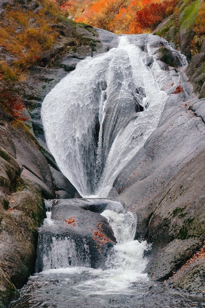 Photo vue panoramique de la cascade