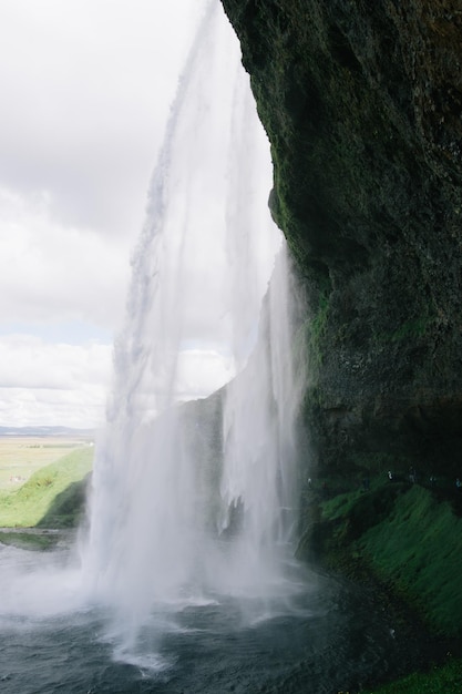 Vue panoramique de la cascade