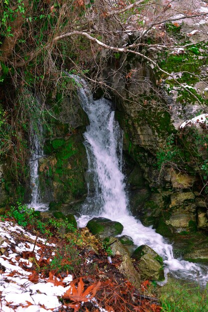 Vue panoramique de la cascade