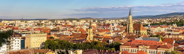 Vue panoramique de Cluj-Napoca en Roumanie