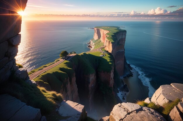 Une vue panoramique sur la côte de la nouvelle-zélande