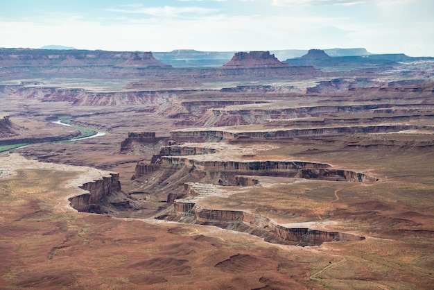 Une vue panoramique dans le parc national de Canyonlands dans l&#39;Utah