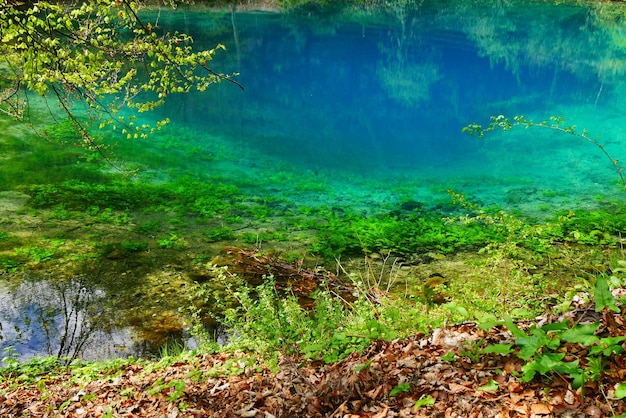 Photo vue panoramique du blautopf