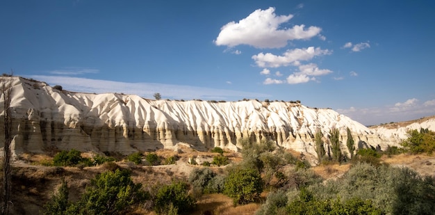 Vue panoramique du canyon en cappadoce turquie