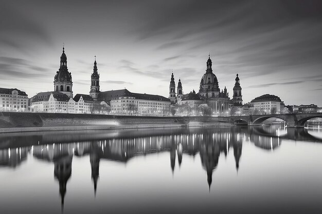 Photo vue panoramique du centre historique de prague, du pont charles et des bâtiments de la vieille ville