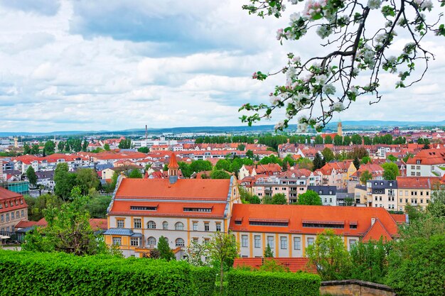 Vue panoramique du centre-ville de Bamberg à Bamberg en Allemagne. La ville est sous la protection de l'UNESCO.