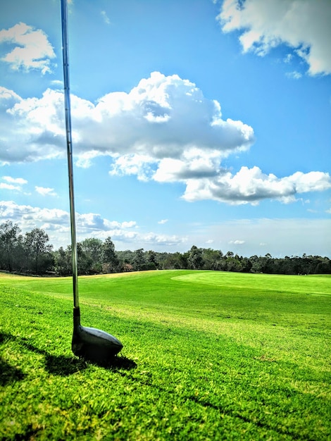 Photo vue panoramique du champ contre le ciel.