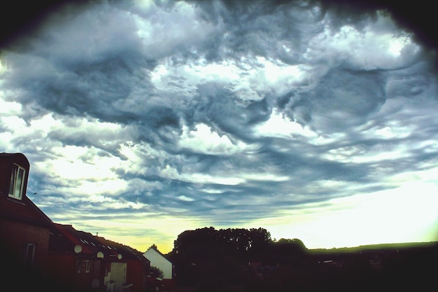 Photo vue panoramique du ciel nuageux