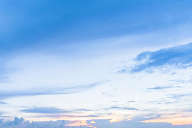 Vue panoramique du ciel nuageux