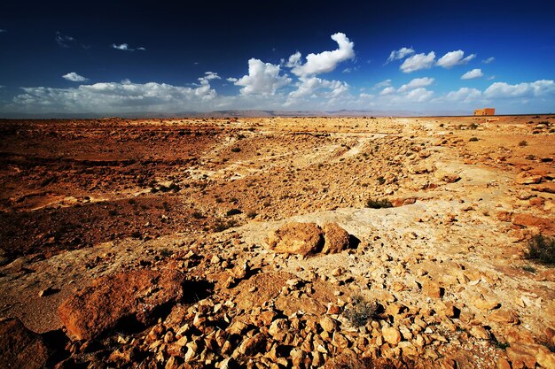 Photo vue panoramique du désert contre le ciel