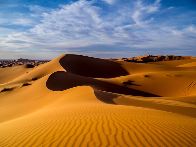 Photo vue panoramique du désert contre le ciel