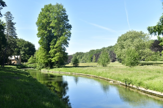 Photo vue panoramique du lac contre le ciel