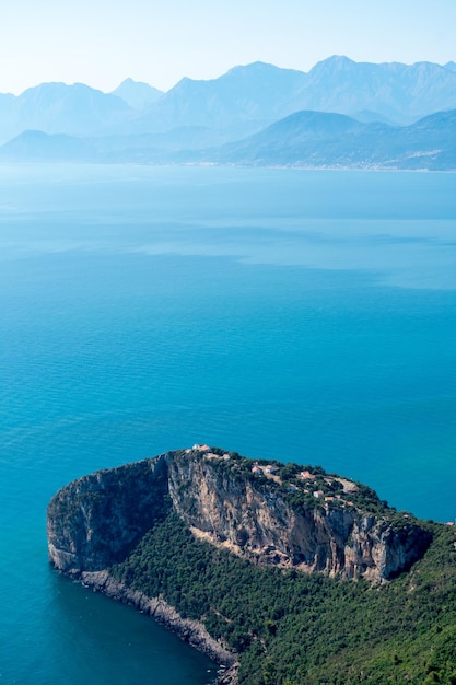 Vue panoramique du parc national de Yemma Gouraya à Bejaia, Algérie