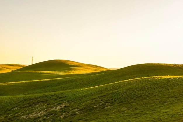 Photo vue panoramique du paysage sur un ciel dégagé