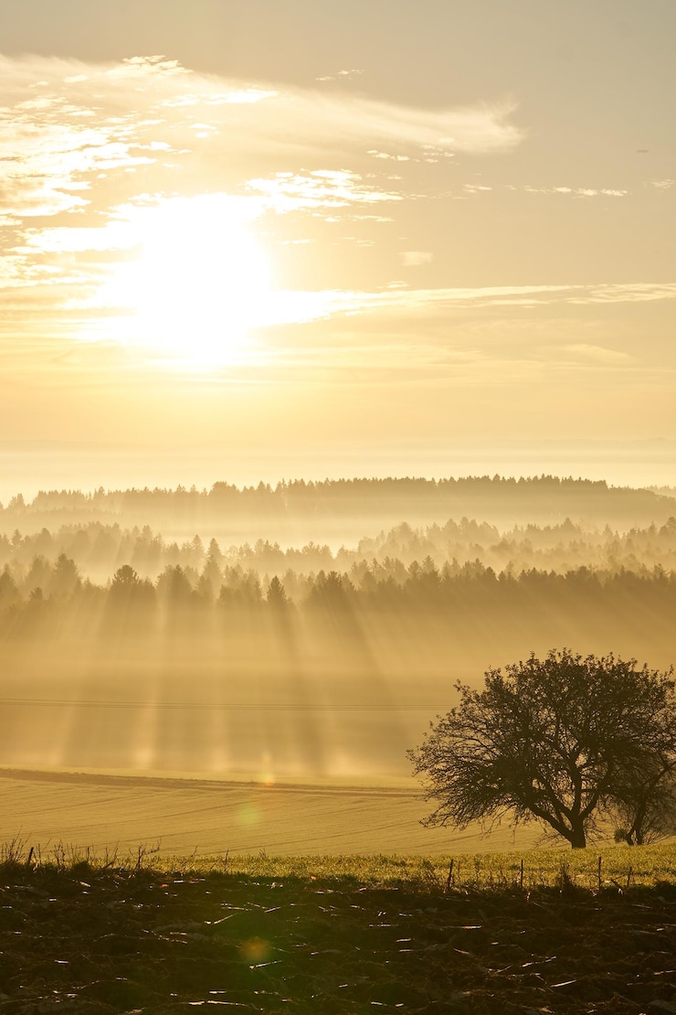 Photo vue panoramique du paysage contre le ciel au coucher du soleil
