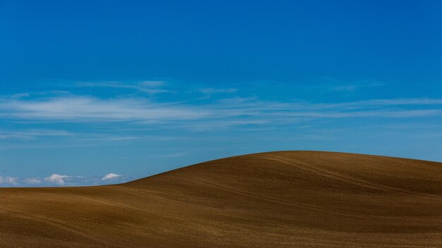 Photo vue panoramique du paysage contre le ciel bleu