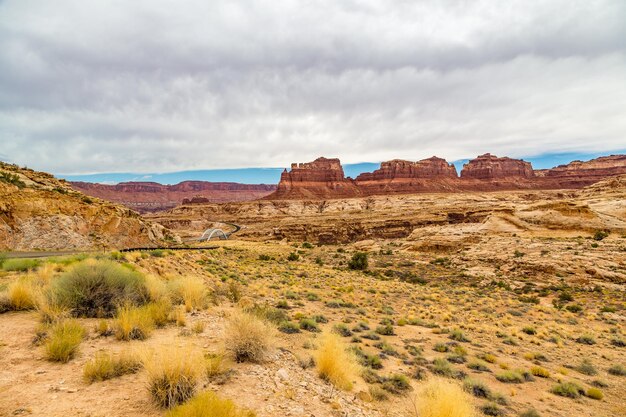 Photo vue panoramique du paysage contre un ciel nuageux